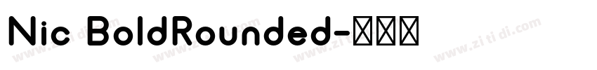 Nic BoldRounded字体转换